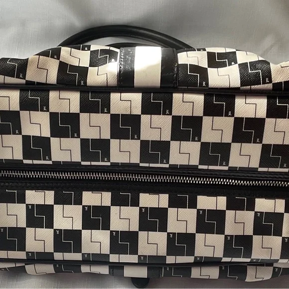 L.A.M.B. Black and White Checkered Satchel - Picture 7 of 16